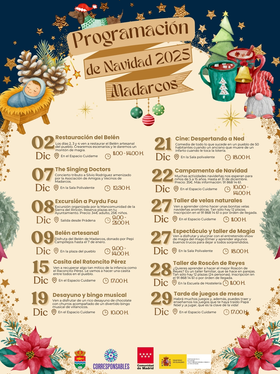 programacin navidad madarcos 2025