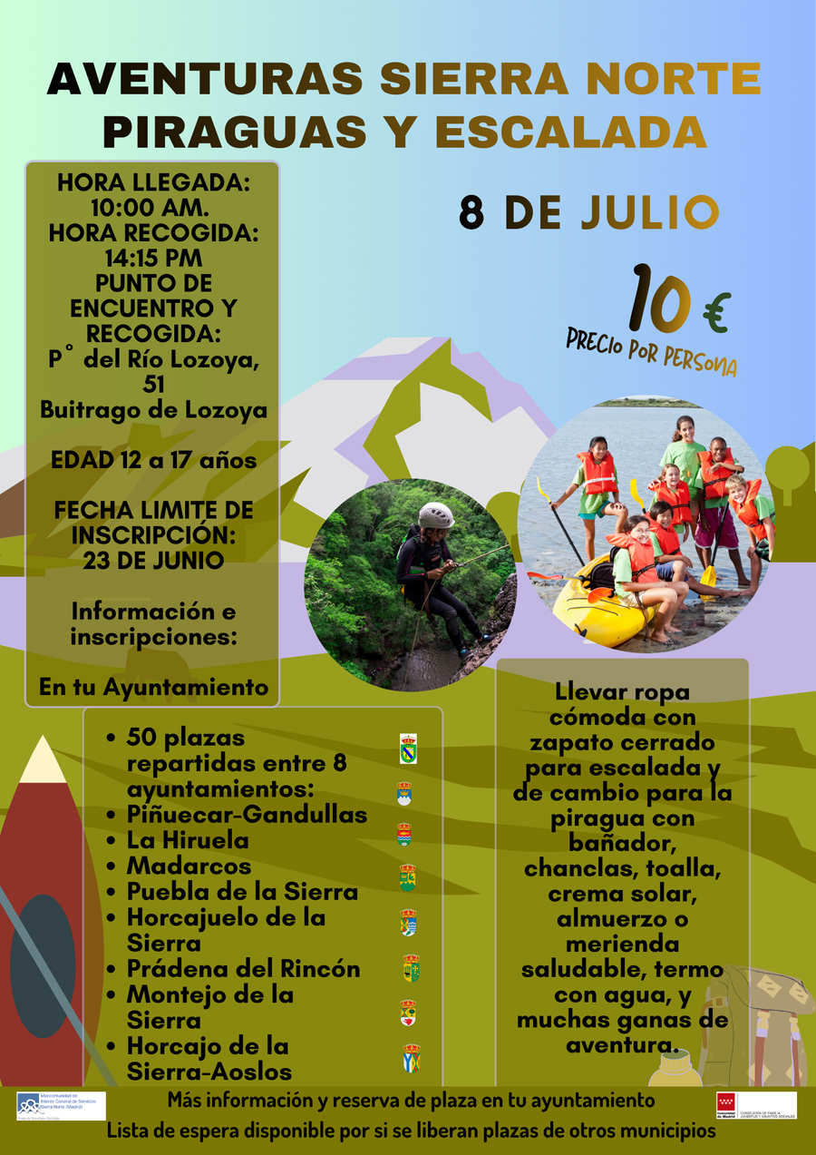 CARTEL escalada y piraguas 2026