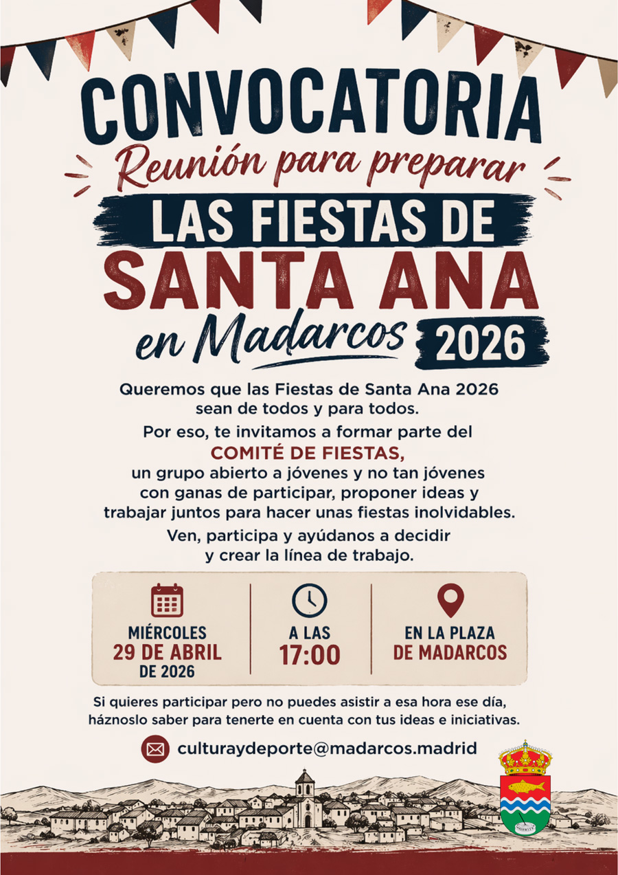 Reunión organización Fiestas Santa Ana 2026