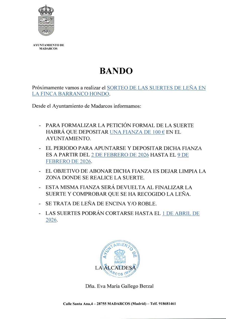 Bando suertes lena barranco hondo