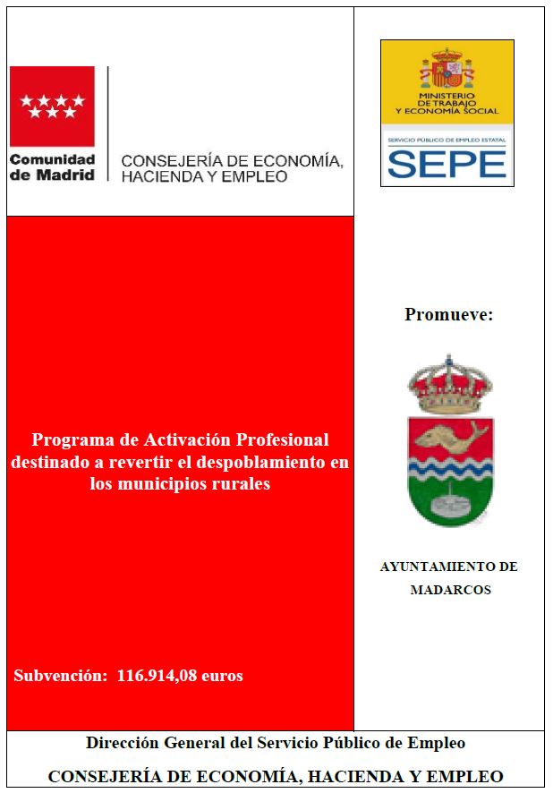 Programa activacion profesional revertir despoblamiento Madarcos 2025