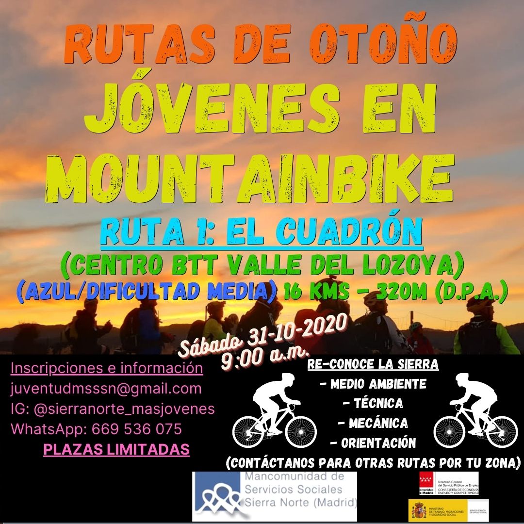 31.oct CARTEL Rutas en Bici Otoño