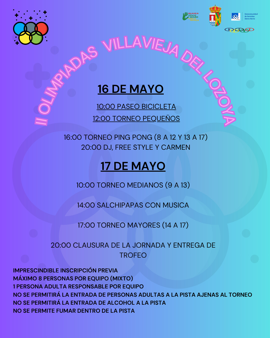 II OLIMPIADAS INFANTILES Y ADOLESCENTES VILLAVIEJA 26 2