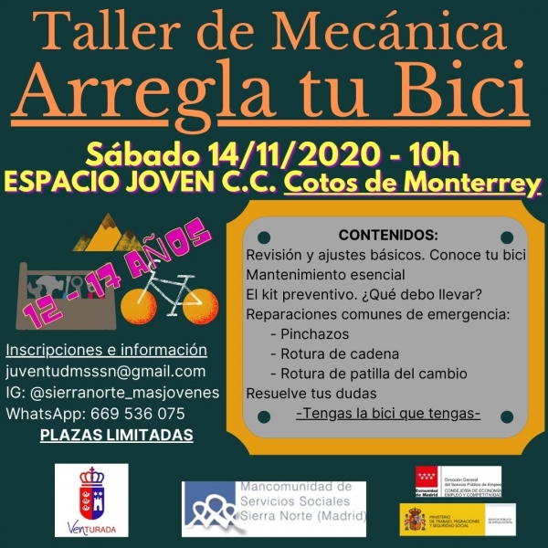 14.nov_CARTEL_Arregla_tu_bici_-_Venturada_Joven