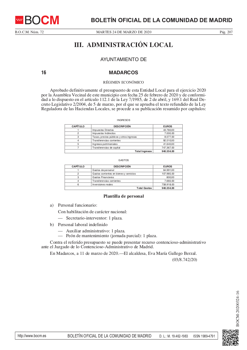 Presupuesto2019 BOCM 20190304 60